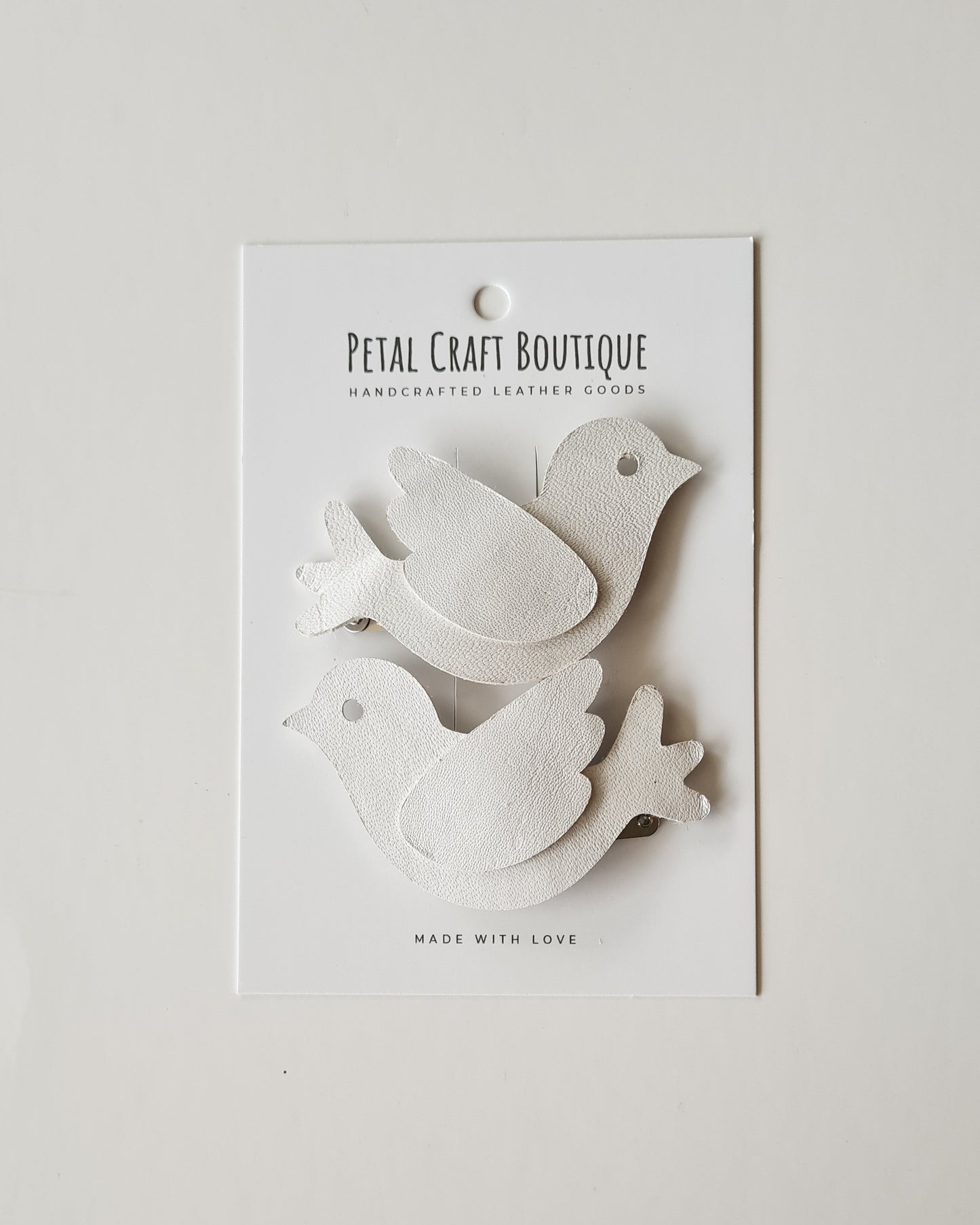 White Dove Hair Clip Set