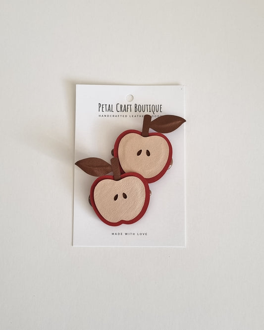 Half Apple Hair Clip Set