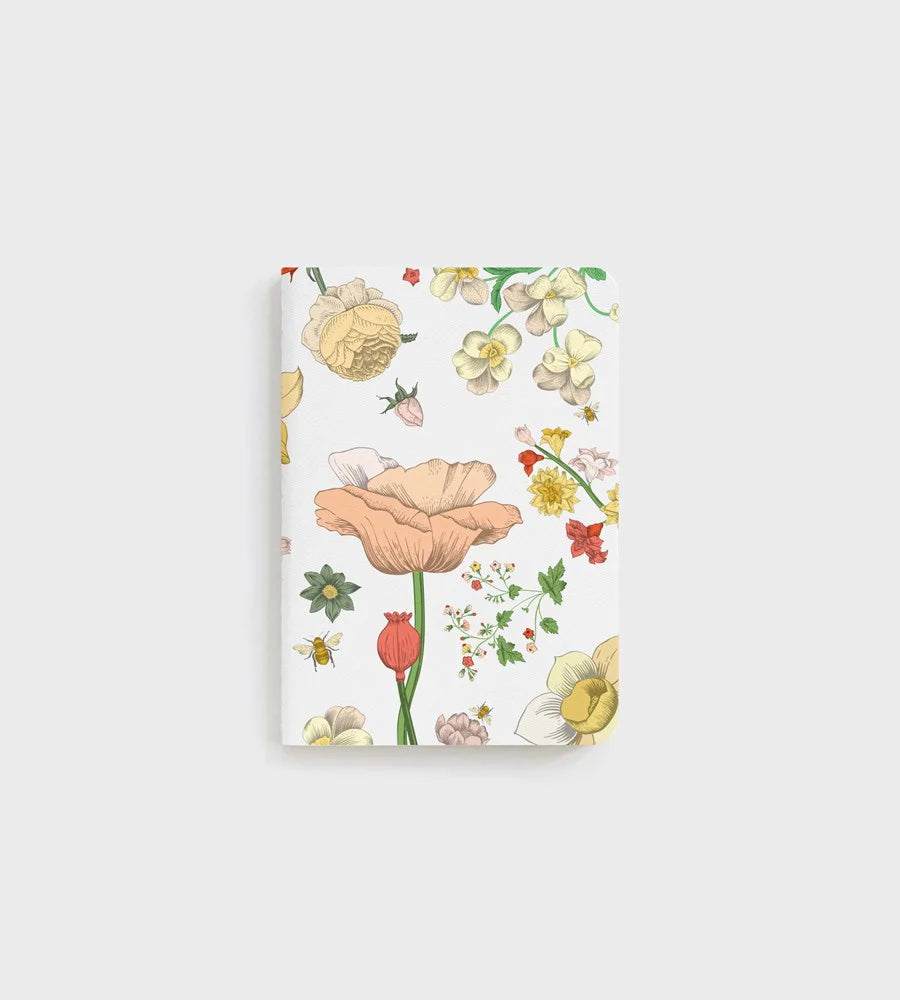 FATHER RABBIT B7 POCKET NOTEBOOK VINTAGE WALLPAPER