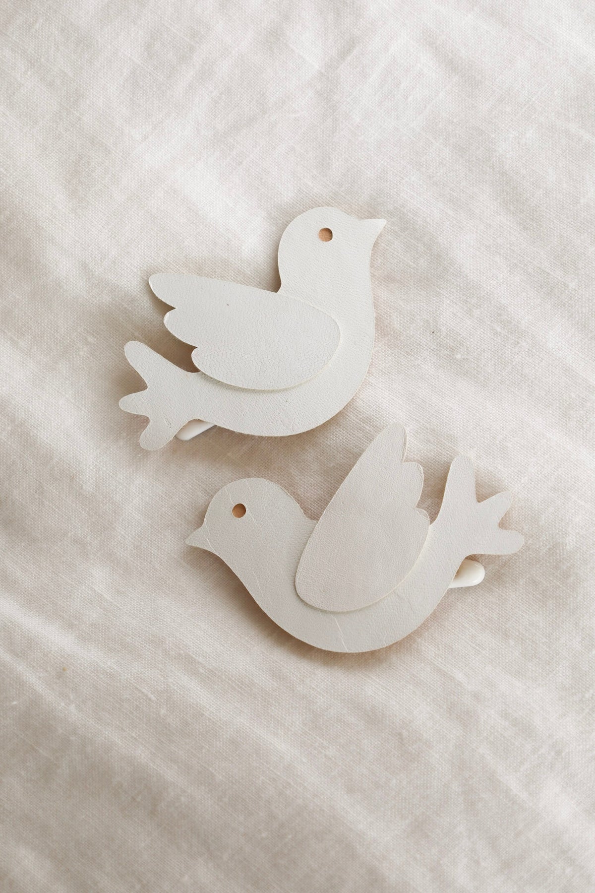 White Dove Hair Clip Set