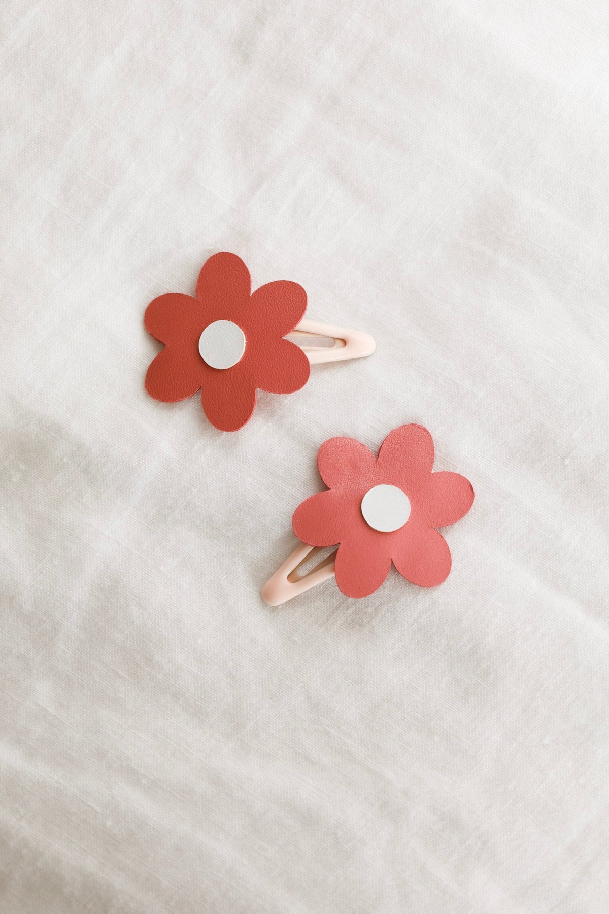 Pink Meadow Flowers Hair Clip Set